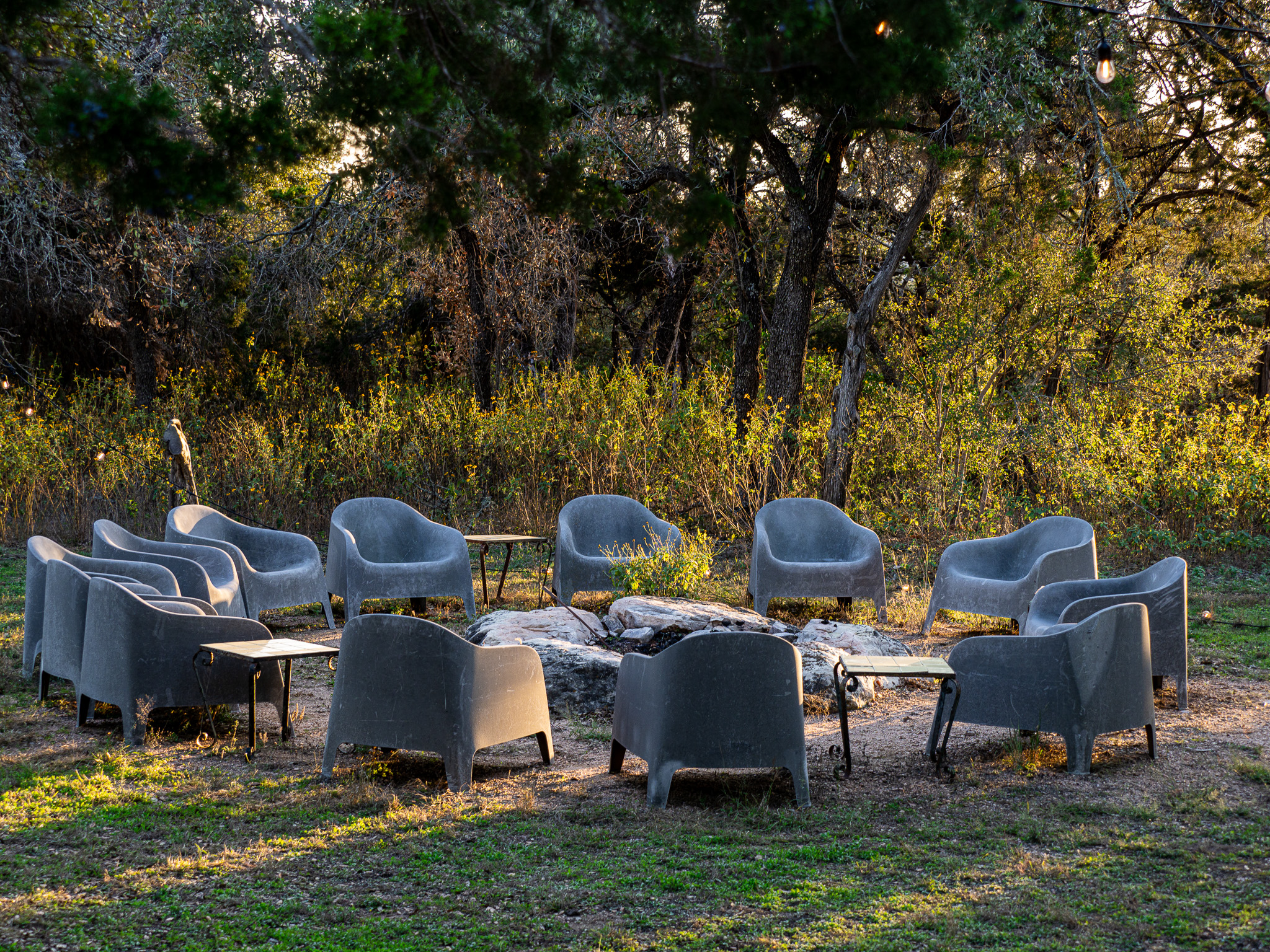 Evening at the AWKN Ranch fire pit